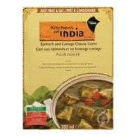 Kitchens of India Spinach Cottage Cheese Curry 280 ml