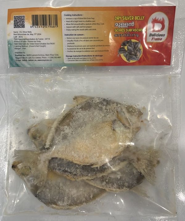 Delicious Flame Dry Silver Belly 100g