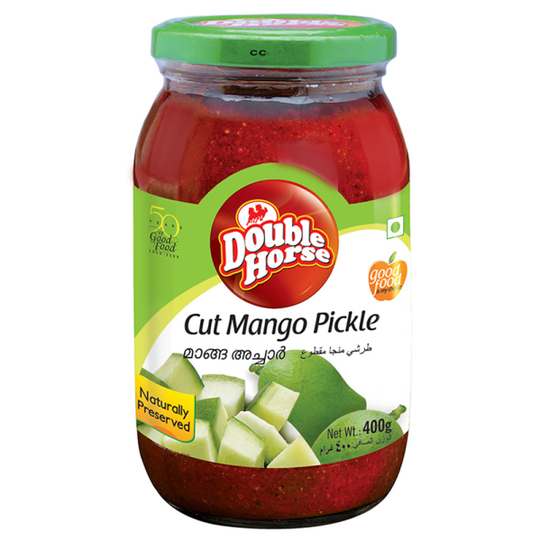 Double Horse Cut Mango Pickle 400gm