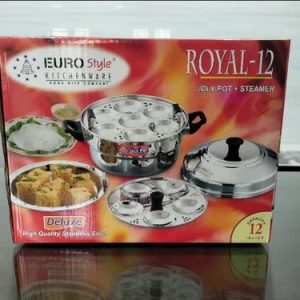 Euro Style Stainless steel idli pot 12