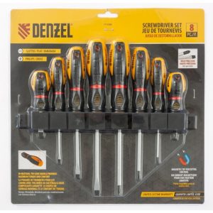 Denzel Screwdriver set, CrV, 8-pieces
