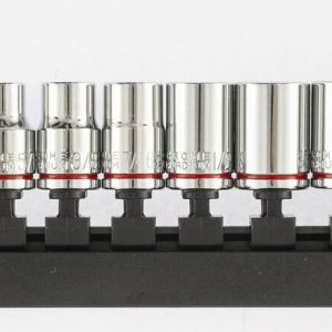 Denzel Drive socket set, SAE, 12 pt, 3/8-Inch, 10-pieces