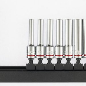 Denzel Hex Drive deep socket set, SAE, 1/4 Inch, 10 pieces