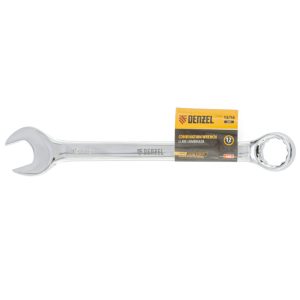 Denzel Combination wrench, polished chrome, 15/16 Inch