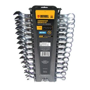 Denzel Combination wrench set, METRIC, 14-pieces