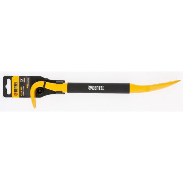 Denzel Claw bar, rubber grip, 12-Inch x 7/8-Inch x 1/2-Inch