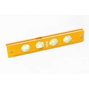 Denzel Torpedo level, anodized, 4 vials, 9-Inch
