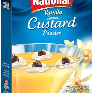 National Foods Custard Powder - Vanilla 10.58 oz (300g) | Easy to Cook | Sweet & Tasty Treat | Smooth & Creamy | Rich Dessert | Box Pack