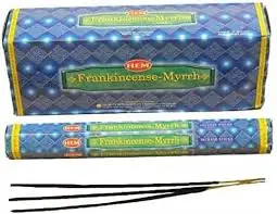 Hem Frankincense & Myrrh Incense Sticks (Hex Tubes - 1 Tubes - 20 Sticks)